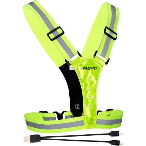 Avento Sport Veiligheidsvest - Oplaadbaar - met USB - LED