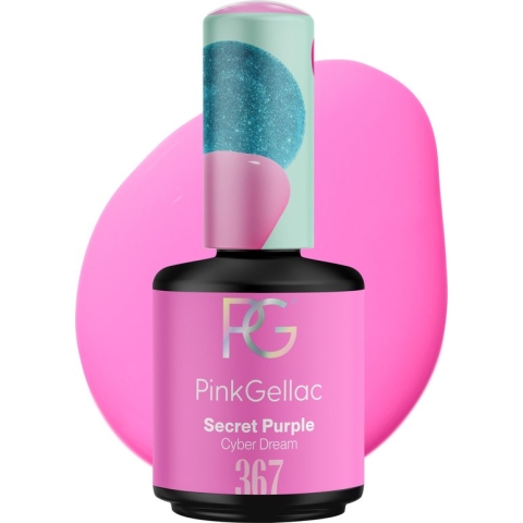 Pink Gellac 367 Secret Purple Gellak Nagellak 15ml - Glanzend Paarse Gel Lak - Gelnagels Producten - Gel Nails