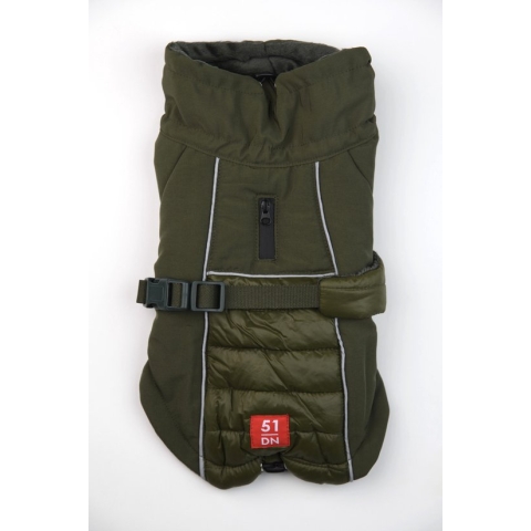 51 Degrees North Hondenjas 51 Paris coat Khaki 24 cm