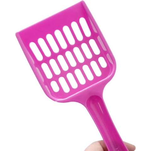 Kattenbak Schepje | Poep Schep | 20 CM | Roze