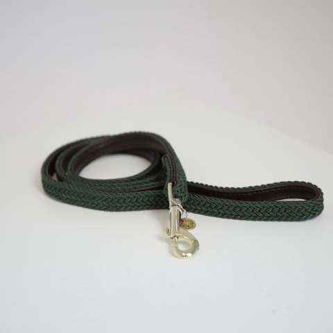 Kentucky Dogwear Hondenriem Gevlochten Nylon - Olijfgroen - 120cm
