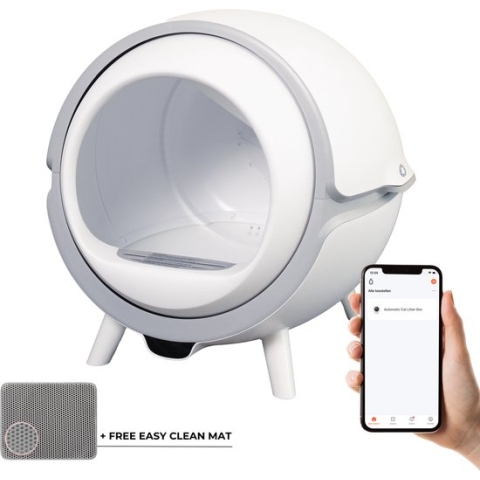 Ruby Essentials Cat Genie - Zelfreinigende Kattenbak - Automatische kattenbak - Kattenbak - Kattenbakvulling - Wifi & App - Real Time Gewichtsfeedback - Gezondheidsbeheer - Automatische reiniging - Instellingen Voor een Schone Kattenbak