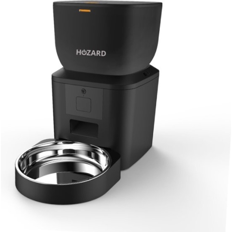 Hozard® Smart Pet Feeder - Voerautomaat - 1080P Camera - App - Voerbak Hond - Voerdispenser Kat - 4L - Zwart
