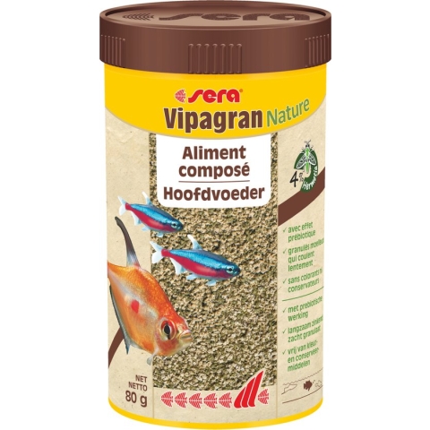 Sera Vipagran 100 ml visvoer korrels voor gemengd aquarium