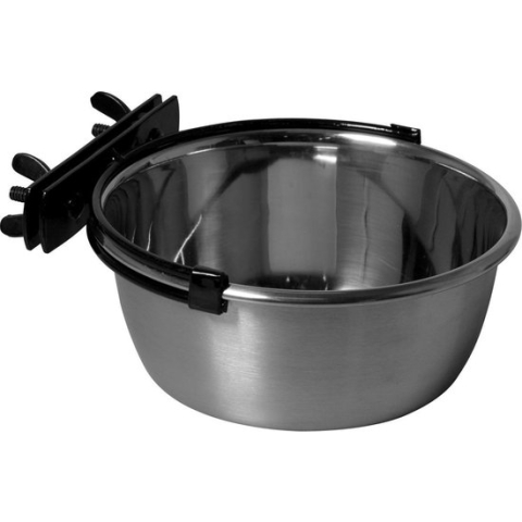 Adori Rvs Bak Met Schroefbevestiging - Hondenvoerbak - 14.5 cm