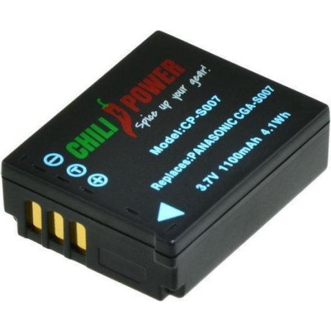 ChiliPower CGA-S007 accu voor Panasonic - 1100mAh