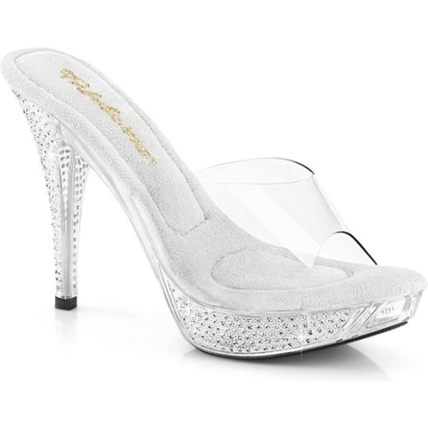 Fabulicious Muiltjes met hak -39 Shoes- ELEGANT-401 US 9 Transparant