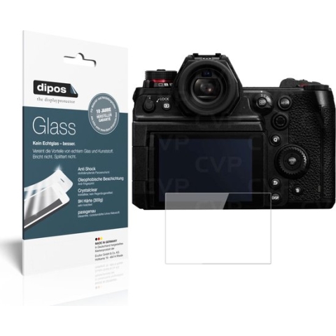dipos I 2x Pantserfolie helder compatibel met Panasonic Lumix DC-S1H Beschermfolie 9H screen-protector