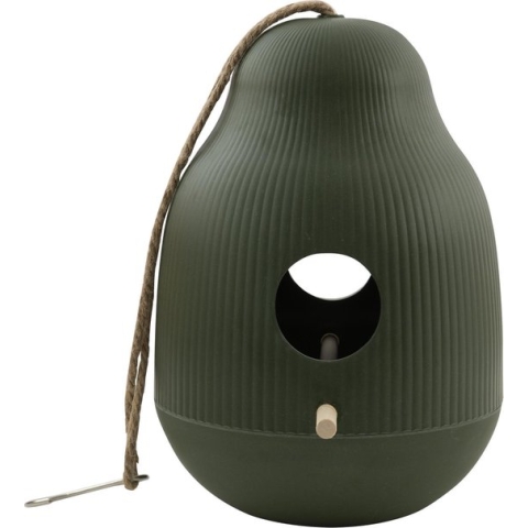 Point-Virgule - Vogelhuisje - Nestkastje tuinvogels - Jagersgroen - ø18cm H25cm