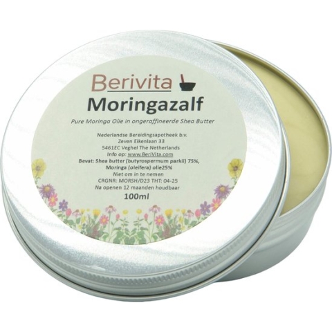 Moringa Zalf 100ml  Blik - Moringa Olie met Shea Butter - Moringa Oleifera