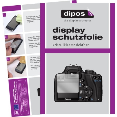 dipos I 6x Beschermfolie helder compatibel met Canon EOS 1000D Folie screen-protector