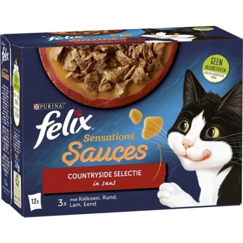 Felix Sensations Sauces Countryside Selectie in Saus 12 x 85 gr