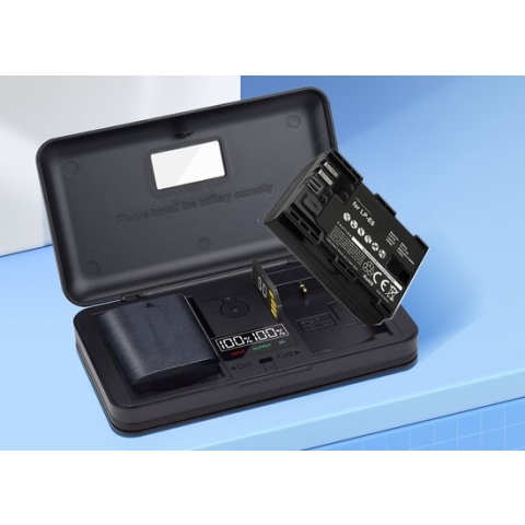 Mcoplus Acculader Duo USB (voor Canon LP-E6NH) SD