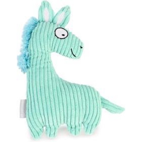 Beeztees Paard Joli - Hondenspeelgoed - Ribstof - Blauw - 23x13x4 cm