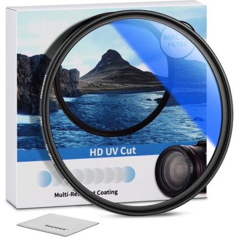 Neewer® - 37 mm - MRC - UV-Beschermingsfilter - 30-laags Multibestendig - Nanocoatings - HD Optisch Glas - Waterbestendig - Krasbestendig - Ultradun - Ultravioletfilter - Dakraam & UV-Filters