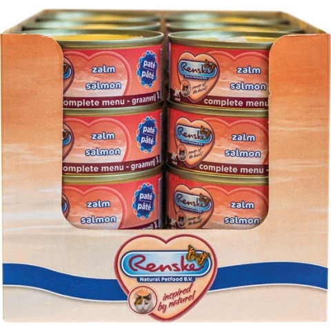 24x Renske Kattenvoer Paté Zalm 70 gr