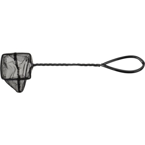 Ebi Schepnet Aquarium Grof V-vorm 8 Cm Nylon Zwart/zilver