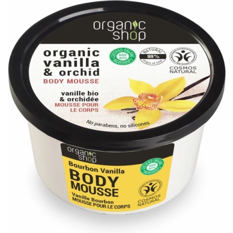 Organic Shop - Organic Vanilla & Orchid Body Mousse Mus Burbońska Wanilia I Orchidea - 250ML