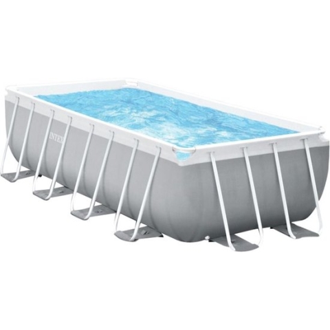 Intex Prism Frame zwembad 400x200x100 cm. met filterpomp en trap