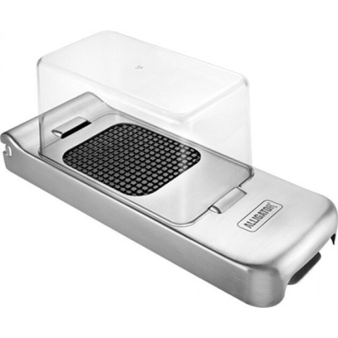 Alligator groente-en uienhakker INOX - Met opvangbak en verschillende accessoires- 2021nieuw model