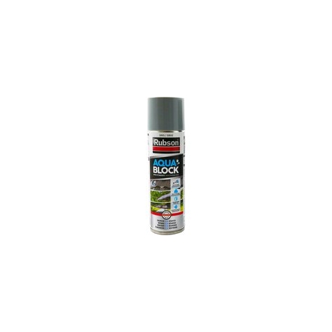 Rubson Aquablock Rubberspray 300 ml | Coating spray GRIJS | Vloeibaar Rubber seal - Rubber spray & Rubber coating - Isolatie Coating voor Alle Toepassingen.