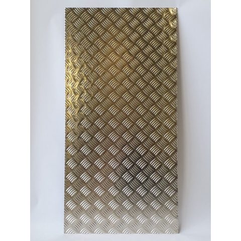 Aluminium traanplaat 1000x500x2.5/4mm