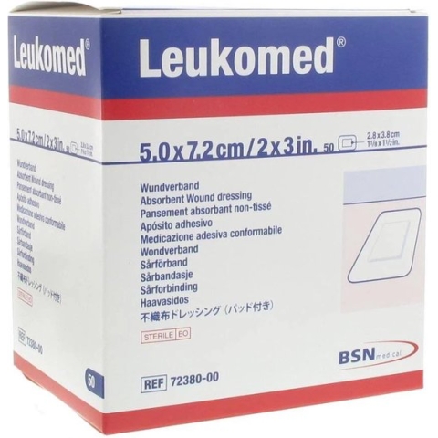 Leukomed 7.2X 5Cm Steriel, 50 stuks