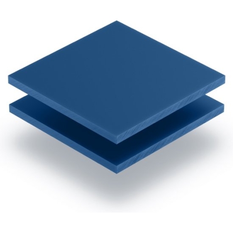 Plexiglas plaat 8 mm dik - 80 x 70 cm - Letterplaat Blauw