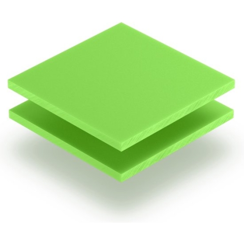 Plexiglas plaat 8 mm dik - 200 x 100 cm - Letterplaat Geelgroen