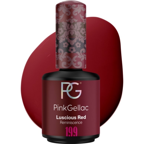 Pink Gellac 199 Luscious Red Gel Nagellak 15ml - Rode Gellak - Gelnagels Producten - Gel Lak