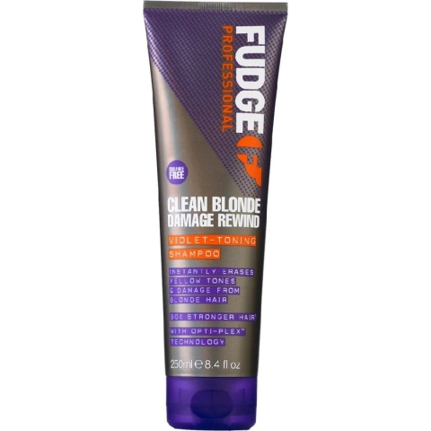 Fudge Clean Blonde Damage Rewind Violet Shampoo - Zilvershampoo - 250 ml