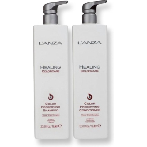 Lanza Healing Colour Care - 1000 ml - Shampoo & Lanza Healing Colour Care - 1000 ml - Conditioner