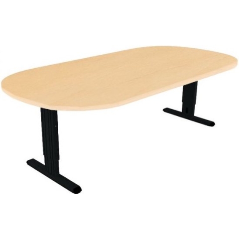 Offeco Bureau Bolton - Bureau - Bureautafel - Vergadertafel - Gaming bureau - Game bureau - Computertafel - Desk - Bureau Zwart - Verstelbaar bureau - Gaming Desk - Bureau tafel - Bureau verstelbaar   Wild peren -240x120cm-- blad-  onderstel- x120