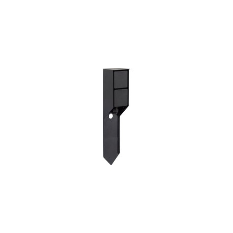 Buitenstopcontact Double Spike tuinstopcontact zwart - Randaarde