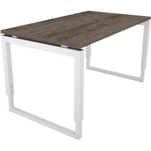 Offeco Bureau Harlow - Bureau - Bureautafel - Vergadertafel - Gaming bureau - Game bureau - Computertafel - Desk - Bureau Wit - Verstelbaar bureau - Gaming Desk - Bureau tafel - Bureau verstelbaar -  Bruin Eiken - 140x80cm-- blad-  onderstel- x80