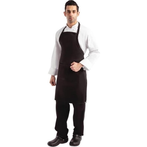 Chef Works halterschort zwart