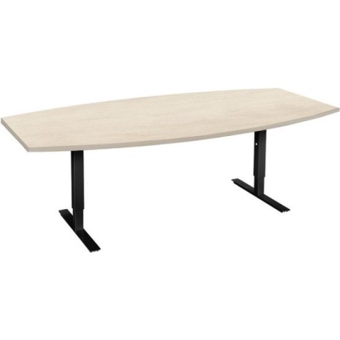Offeco Bureau York Plus - Bureau - Bureautafel - Vergadertafel - Gaming bureau - Game bureau - Computertafel - Desk - Bureau Zwart - Verstelbaar bureau - Gaming Desk - Bureau tafel - Bureau verstelbaar –  Wild peren -240x120cm
