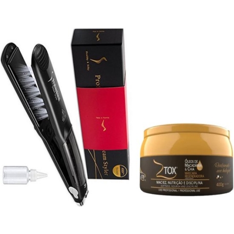 Zap Ztox mascara Regeneração olie Macadamia & Chia 400g- Professionele Stoom Stijltang - Stijltang - Krultang