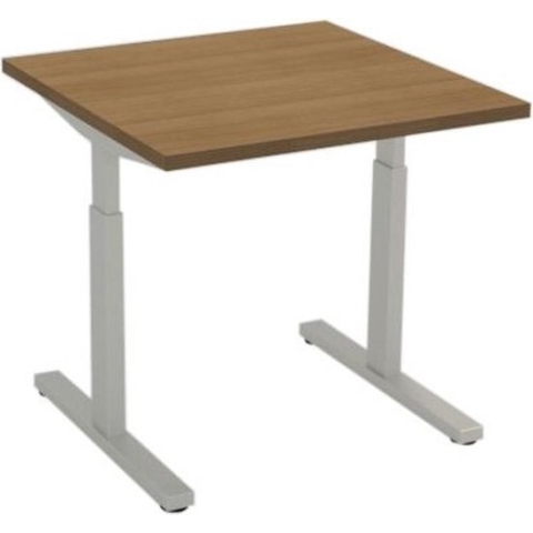 Offeco bureau Oxford - Bureau - Bureautafel - Gaming bureau - Game bureau - Computertafel - Desk - Bureau Aluminium - Verstelbaar bureau - Gaming Desk - Bureau tafel - Bureau verstelbaar  Havanna  80x80cm-- blad-  onderstel- x80