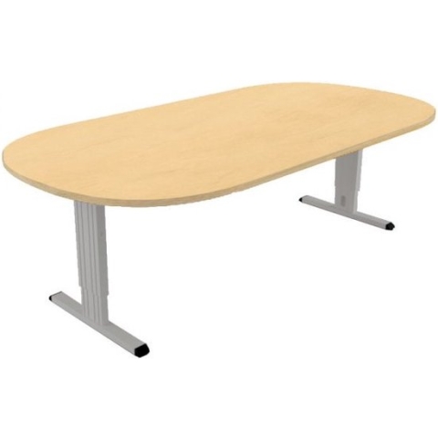Offeco Bureau Bolton - Bureau - Bureautafel - Vergadertafel - Gaming bureau - Game bureau - Computertafel - Desk - Bureau Aluminium - Verstelbaar bureau - Gaming Desk - Bureau tafel - Bureau verstelbaar –  Wild peren -240x120cm
