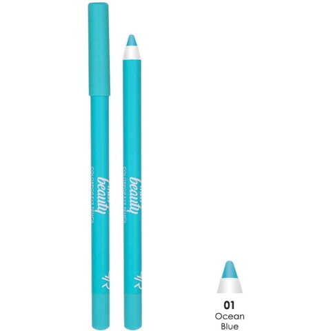 Golden Rose - Miss Beauty Colorpop Eyeliner Pencil 01 - Blauw