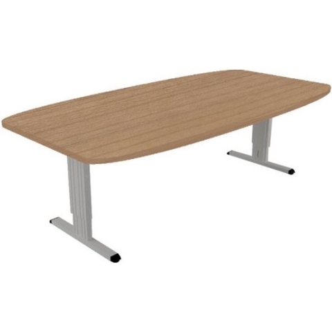 Offeco Bureau Bolton plus - Bureau - Bureautafel - Vergadertafel - Gaming bureau - Game bureau - Computertafel - Desk - Bureau Aluminium - Verstelbaar bureau - Gaming Desk - Bureau tafel - Bureau verstelbaar –  Havanna -240x120cm