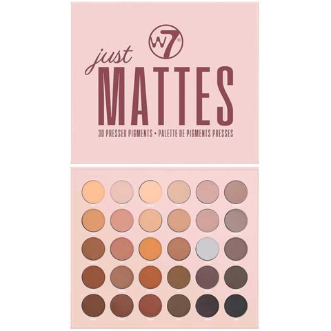 W7 30 Pressed Pigments Oogschaduw Palette - Just Mattes