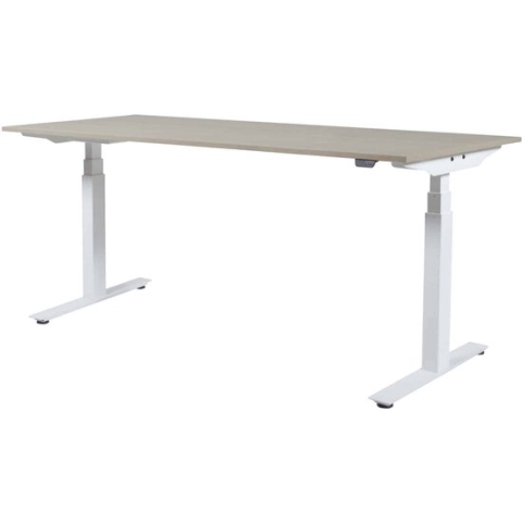Zit Sta Bureau - Plus Elek 180x80 Havana Kersen - zwart frame