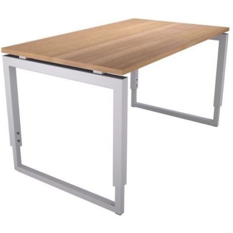 Offeco Bureau Harlow - Bureau - Bureautafel - Vergadertafel - Gaming bureau - Game bureau - Computertafel - Desk - Bureau Aluminium - Verstelbaar bureau - Gaming Desk - Bureau tafel - Bureau verstelbaar -  Havanna  - 160x80cm-- blad-  onderstel- x80