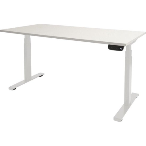 RoomForTheNew Bureau Heathrow plus-Desk - Zit sta Bureau - Zit sta Bureau Elektrisch - Gaming Bureau - Game Bureau - Verstelbaar Bureau - standing Desk--Wit blad-Wit  onderstel- 180x80
