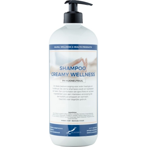 Shampoo Creamy Wellness 1 Liter met pomp