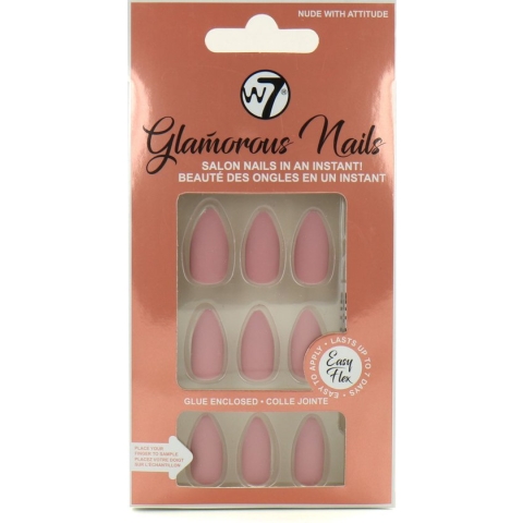 W7 Glamorous Nails - Nude With Attitude