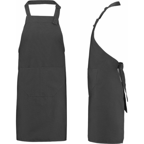 Benza Schort Keukenschort - Donkergrijs  - 70 x 85 cm - 10 stuks