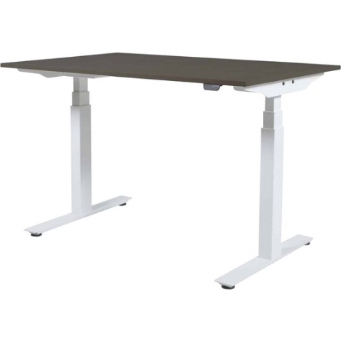 Zit Sta Bureau - Plus Elek 140x80 logan eik -zwart frame